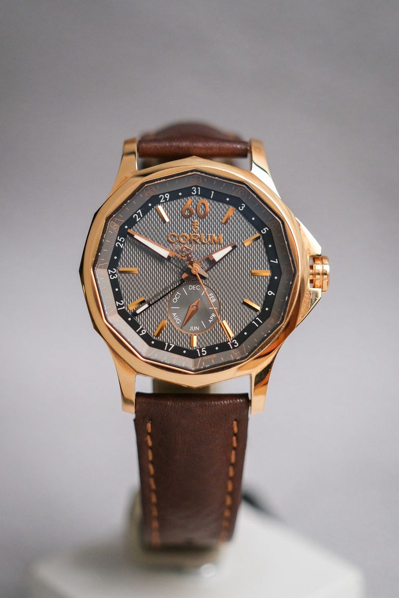 นาฬิกาของแท้ Corum Admiral’s Cup Legend Annual Calendar 18K Rose Gold (03.101