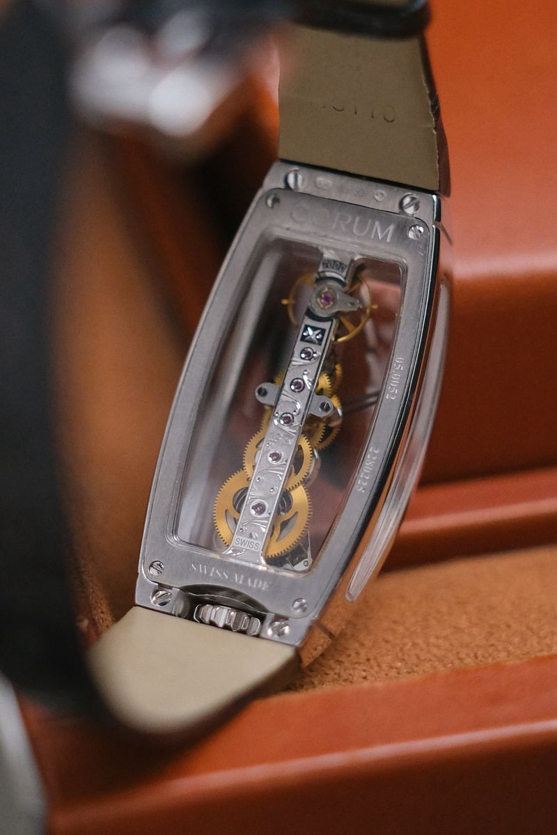 Corum Golden Bridge 18K White Gold Diamond Lady (1)