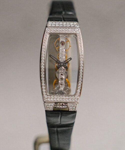 Corum Golden Bridge 18K White Gold Diamond Lady