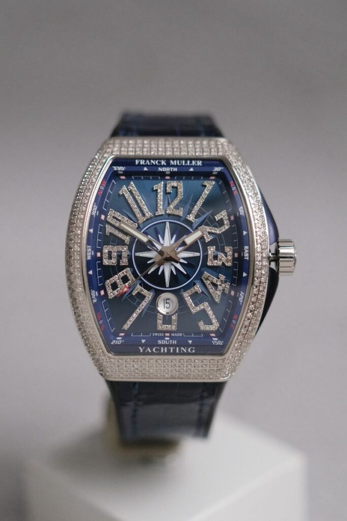 ขายนาฬิกา Franck Muller Vanguard Yachting Blue V45 Diamond