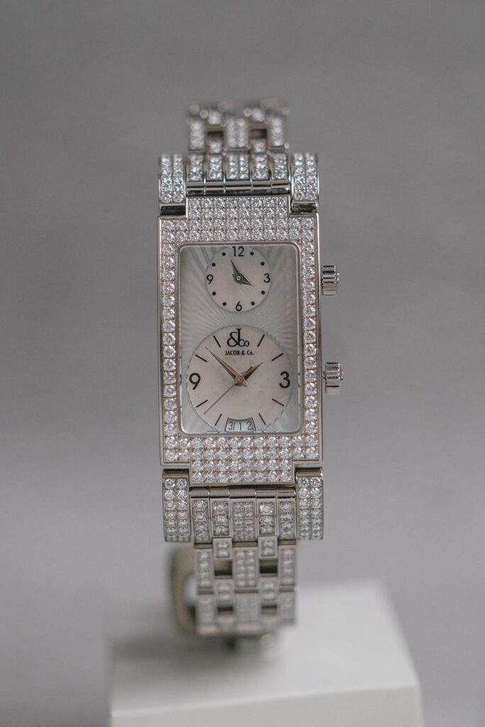 ร้านนาฬิกา Jacob & Co Angel Dual Time MOP Full Diamond