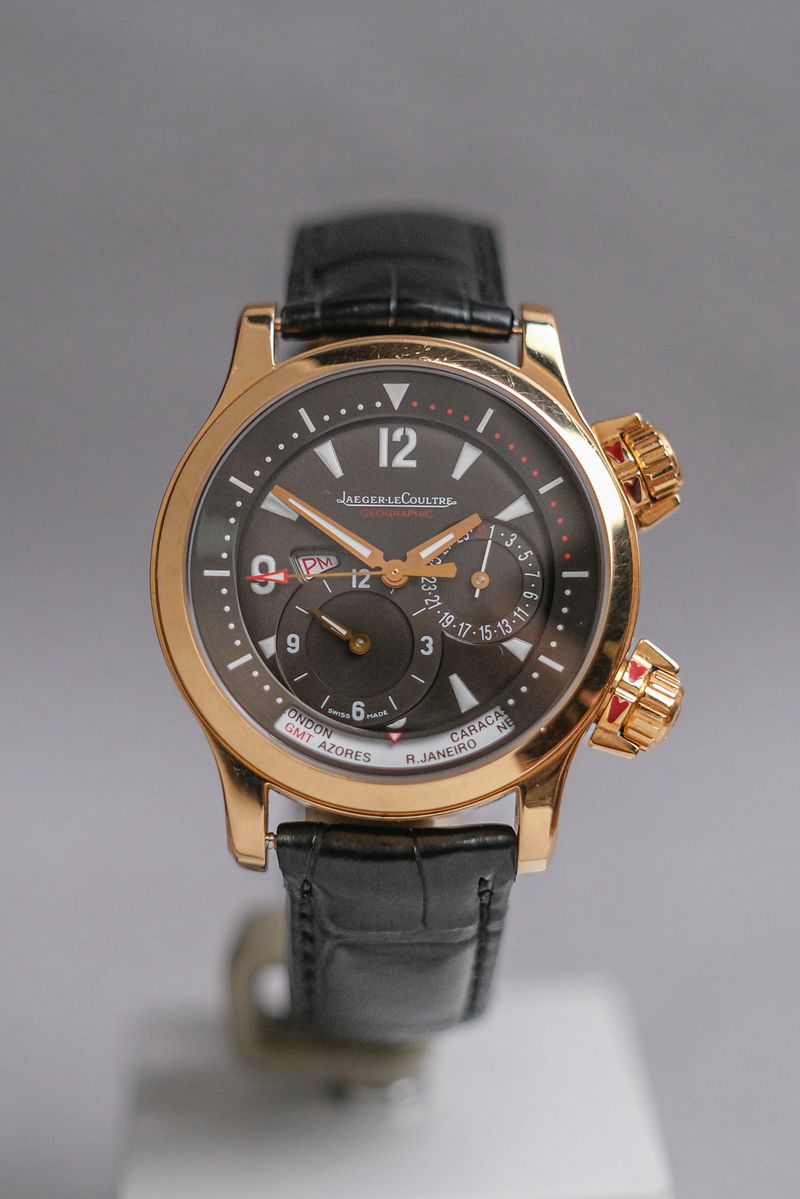 รับซื้อนาฬิกา Jaeger-LeCoultre Master Compressor Geographic Rose Gold