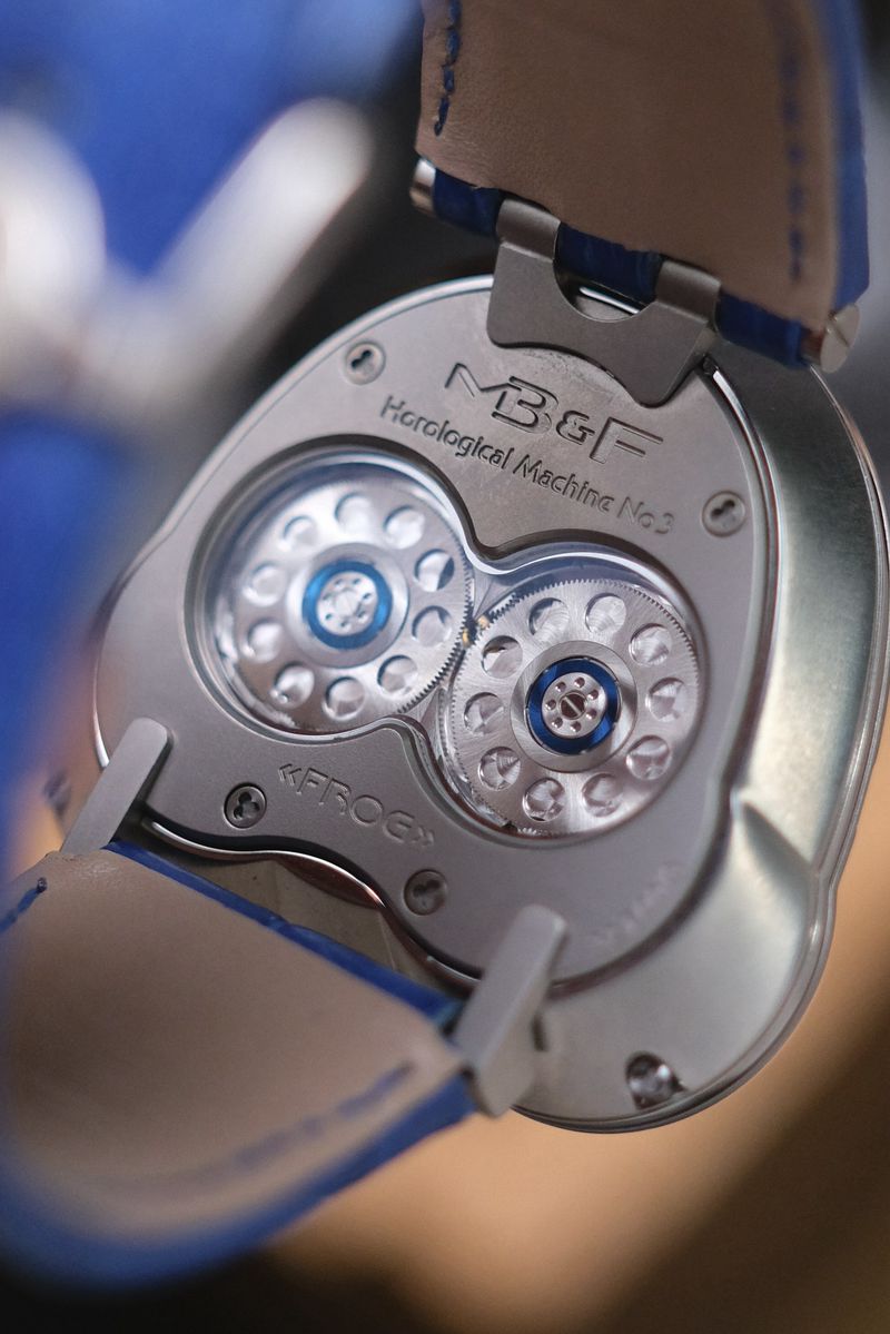 MB&F Horological Machine No.3 Frog Titanium Blue (4)