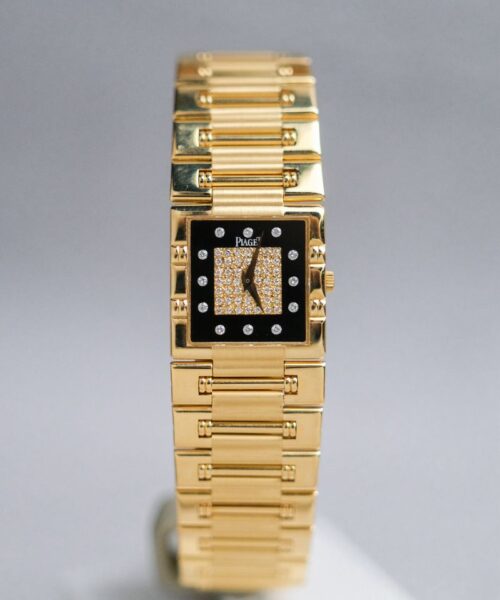 Piaget Dancer Full 18K Gold Diamond ONYX Ref. 80317