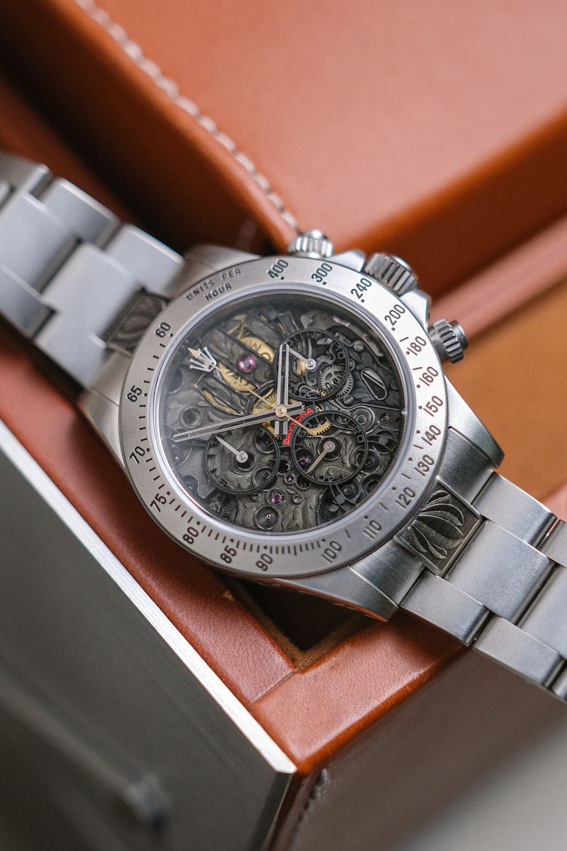 Rolex Daytona Exclusive Series Skeleton Engraved MAD Paris Edition (1)