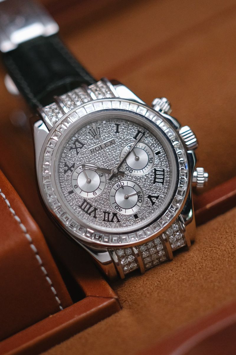 Rolex Daytona Full 18K White Gold Diamond (1)