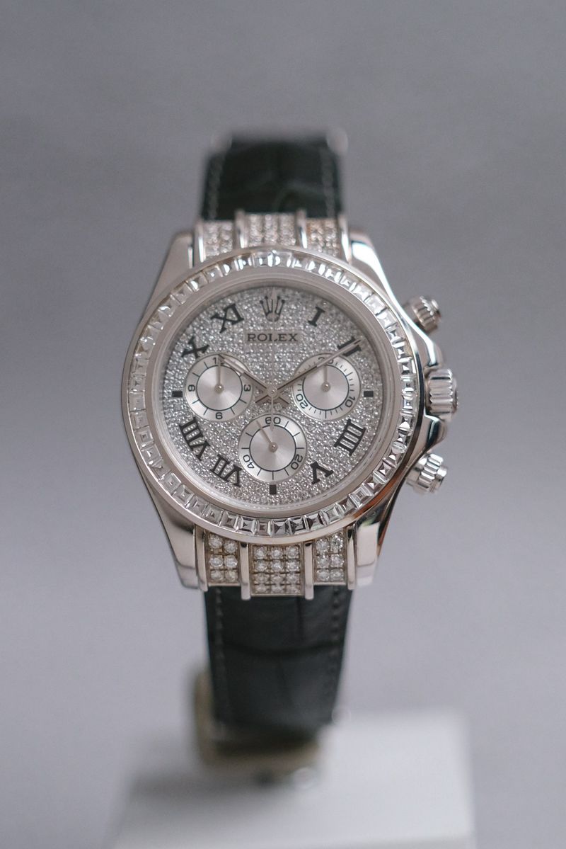 Rolex Daytona Full 18K White Gold Diamond (2)