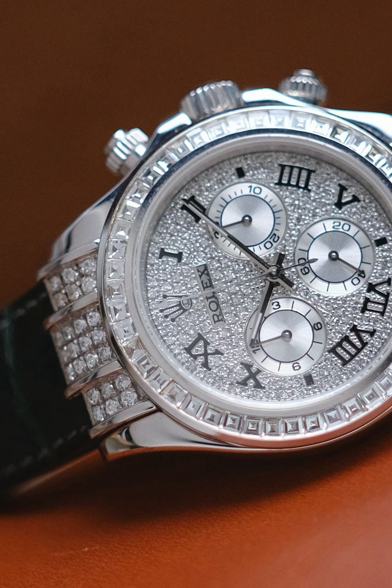 Rolex Daytona Full 18K White Gold Diamond (3)