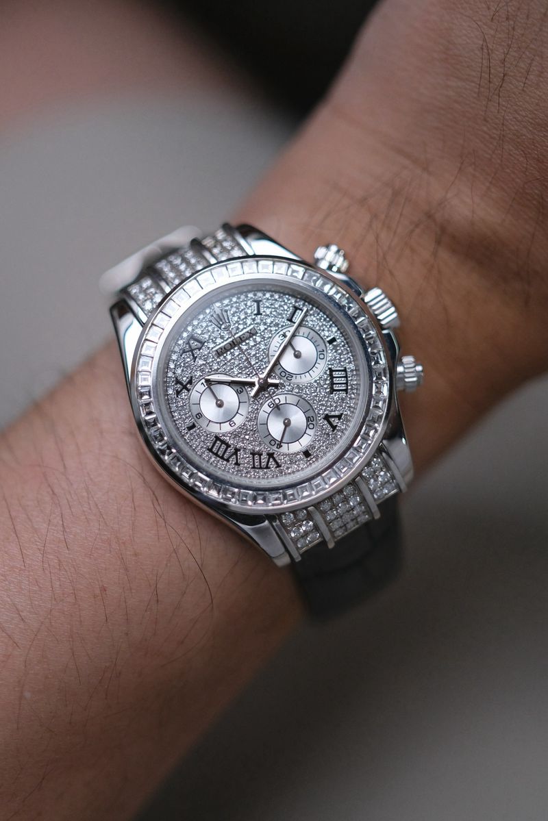 Rolex Daytona Full 18K White Gold Diamond (4)