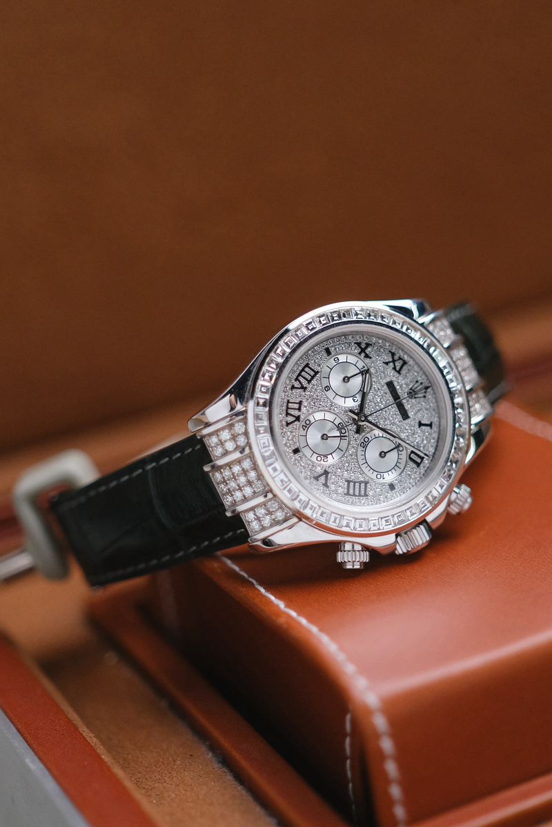 Rolex Daytona Full 18K White Gold Diamond (5)