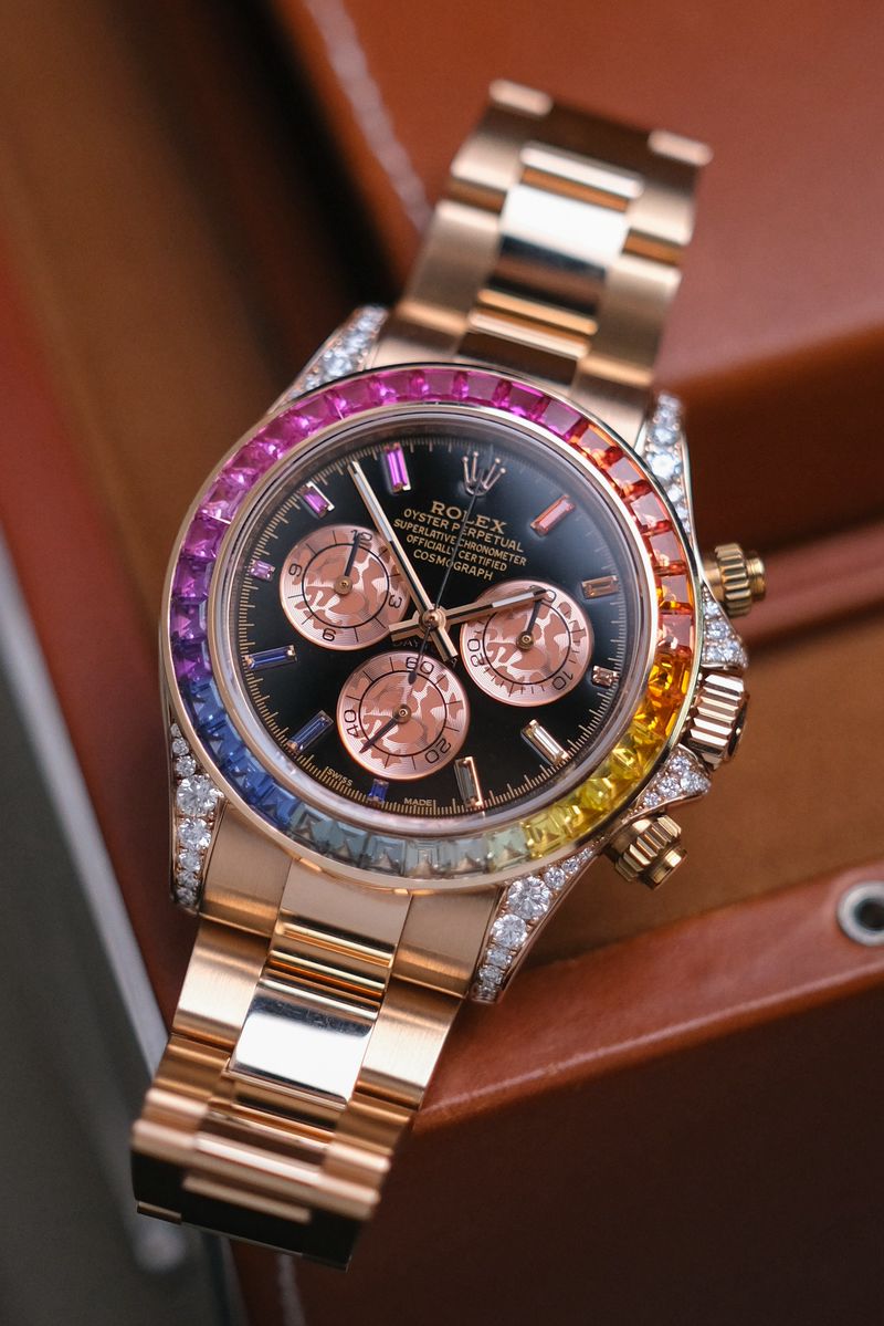 Rolex Daytona Rainbow 18K Rose Gold (1)