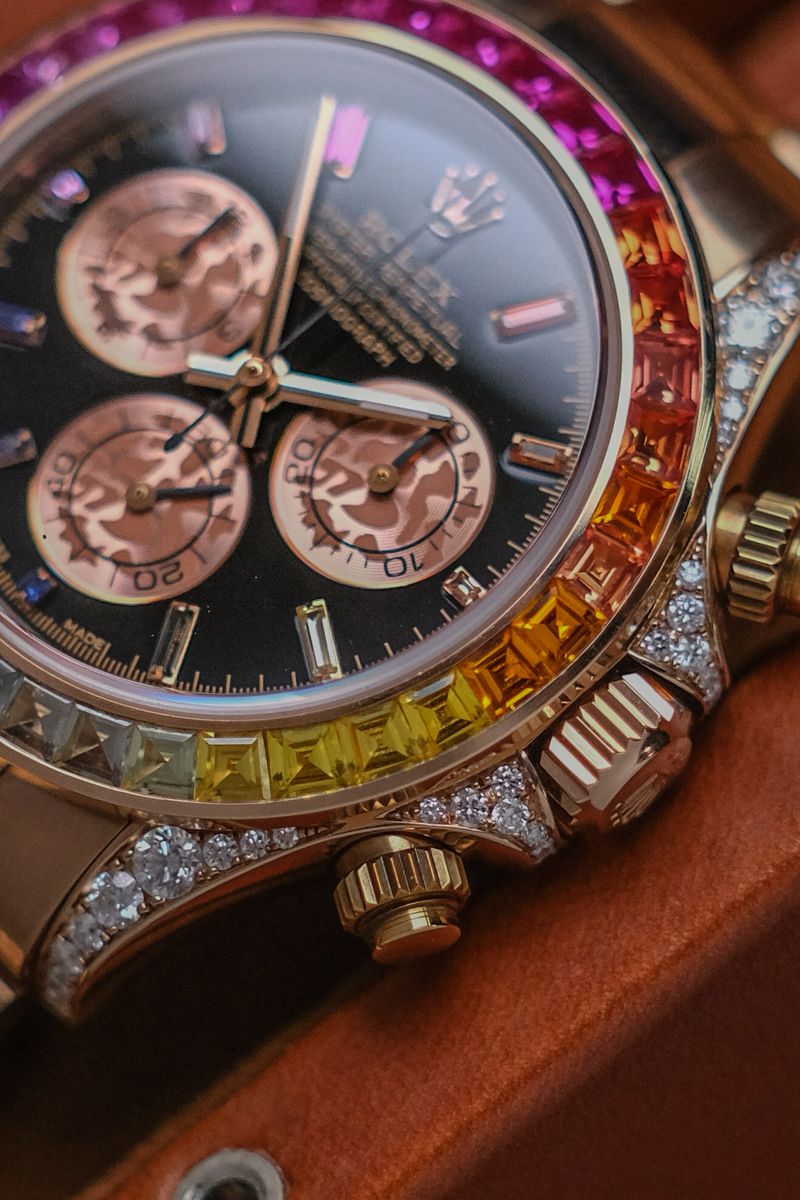 Rolex Daytona Rainbow 18K Rose Gold (2)