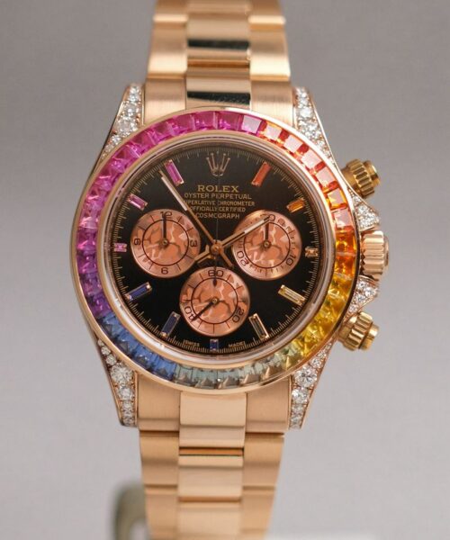 Rolex Daytona Rainbow 18K Rose Gold