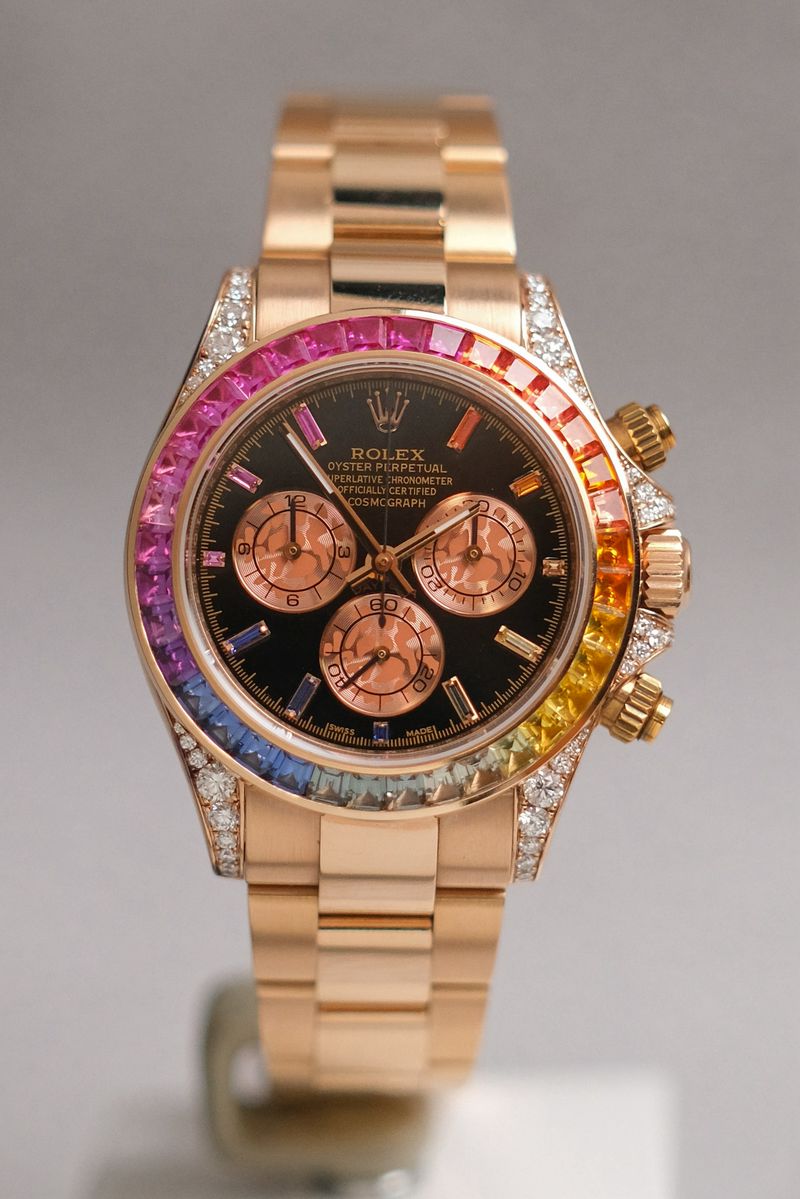 Rolex Daytona Rainbow 18K Rose Gold (3)