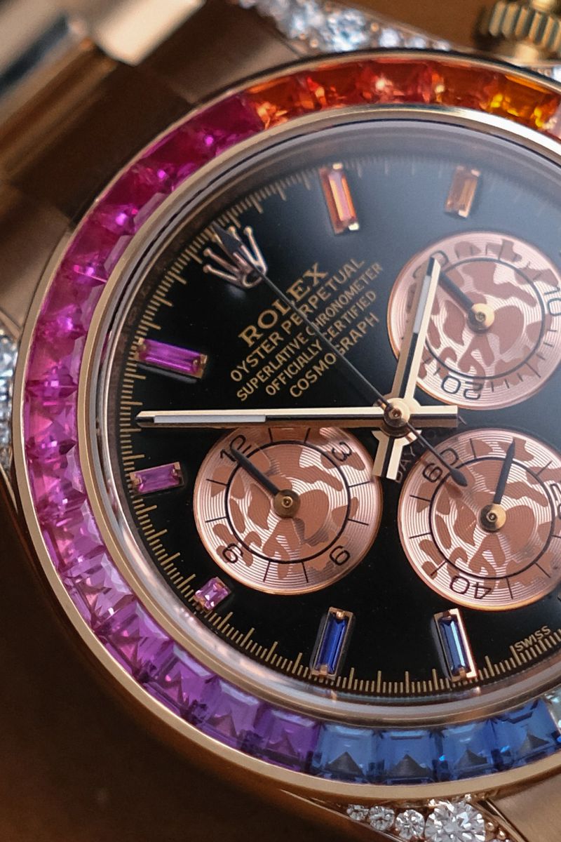 Rolex Daytona Rainbow 18K Rose Gold (5)