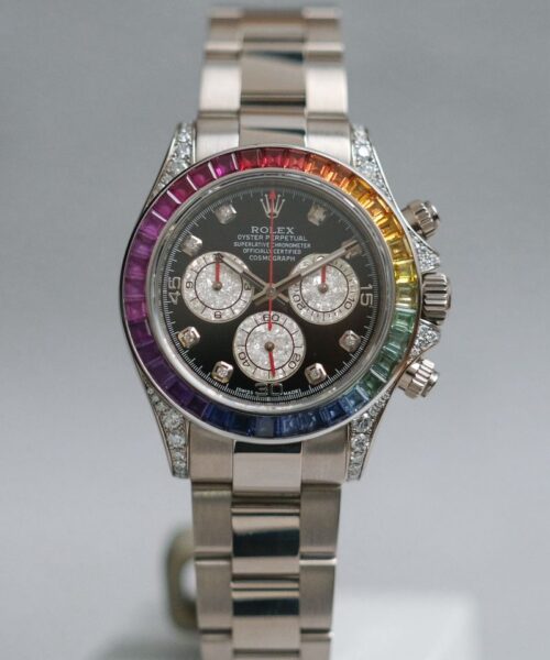 Rolex Daytona Rainbow 18k White Gold