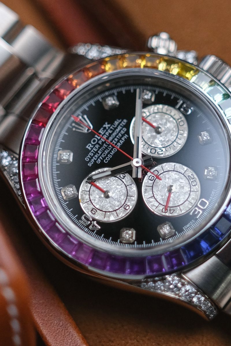 Rolex Daytona Rainbow 18k White Gold (5)