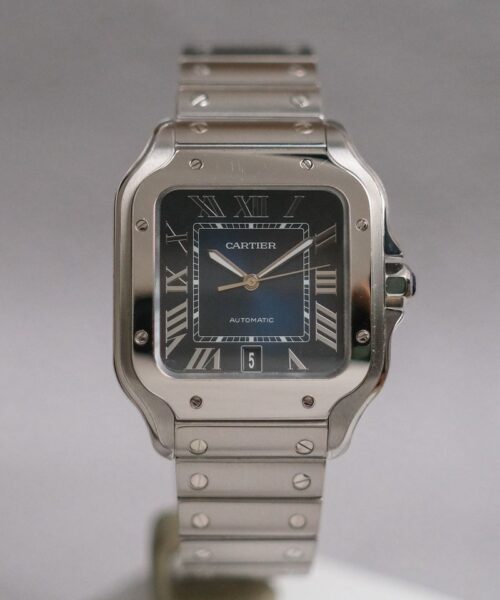 Cartier De Santos L Blue Dial