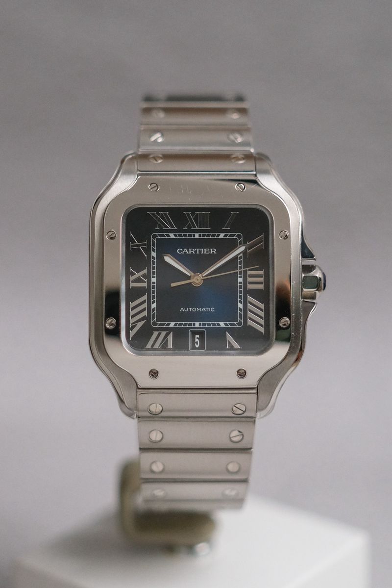 Cartier De Santos L Blue Dial (5)
