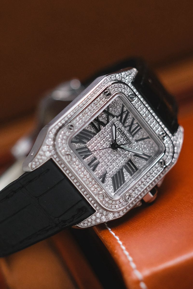 นาฬิกา Cartier Santos 100 Medium Diamond