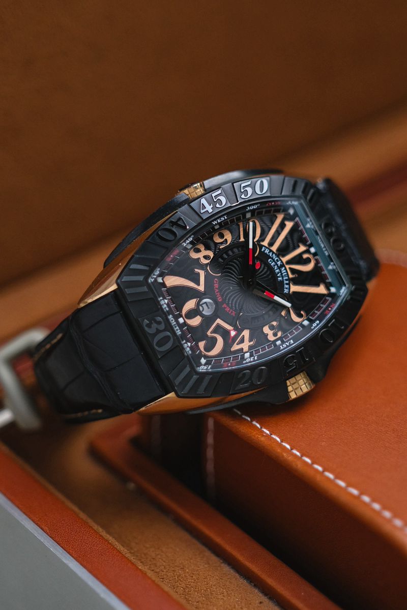 นาฬิกามือสอง Franck Muller Conquistador Grand Prix 18K Rose Gold Ref 9900 SC GP