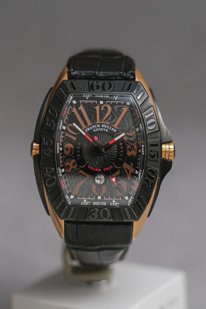 รับซื้อนาฬิกา Franck Muller Conquistador Grand Prix 18K Rose Gold Ref 9900 SC GP