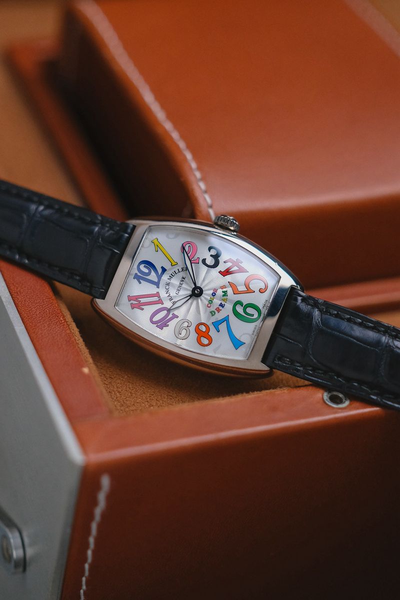รับซื้อ Franck Muller Curvex Color Dreams 18k White Gold 7502 QZ