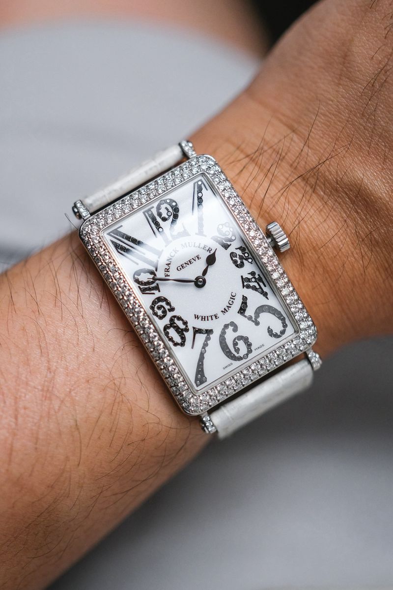 Franck Muller Long Island 1000 SC WHITE MAGIC 18K White Gold Diamond (4)