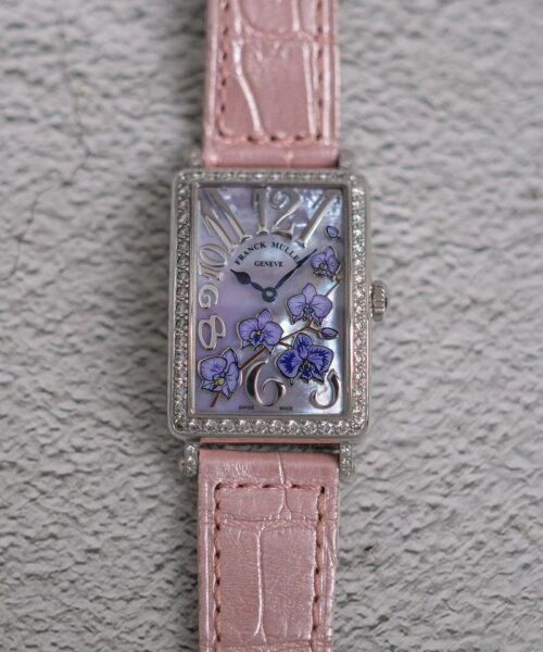 รับซื้อนาฬิกา Franck Muller Long Island 18K White Gold MOP Diamonds Limited