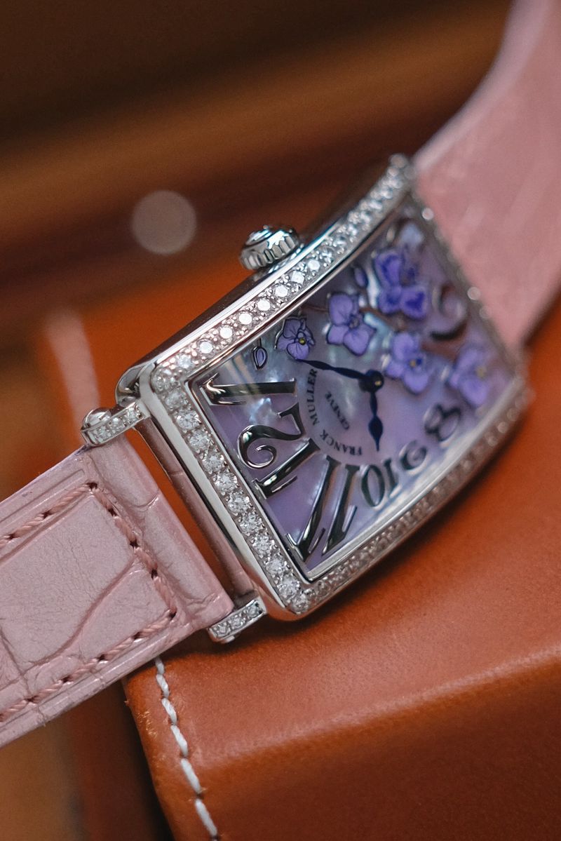 นาฬิกา Franck Muller Long Island 18K White Gold MOP Diamonds Limited