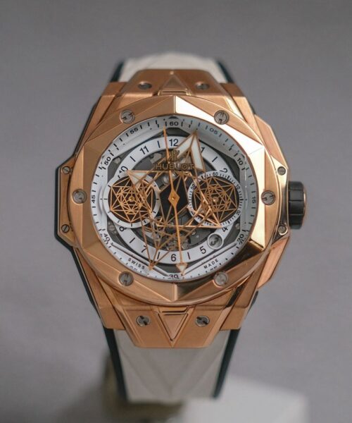 ขายนาฬิกา Hublot Big Bang Sang Bleu 18K Rose Gold Chronograph Limited