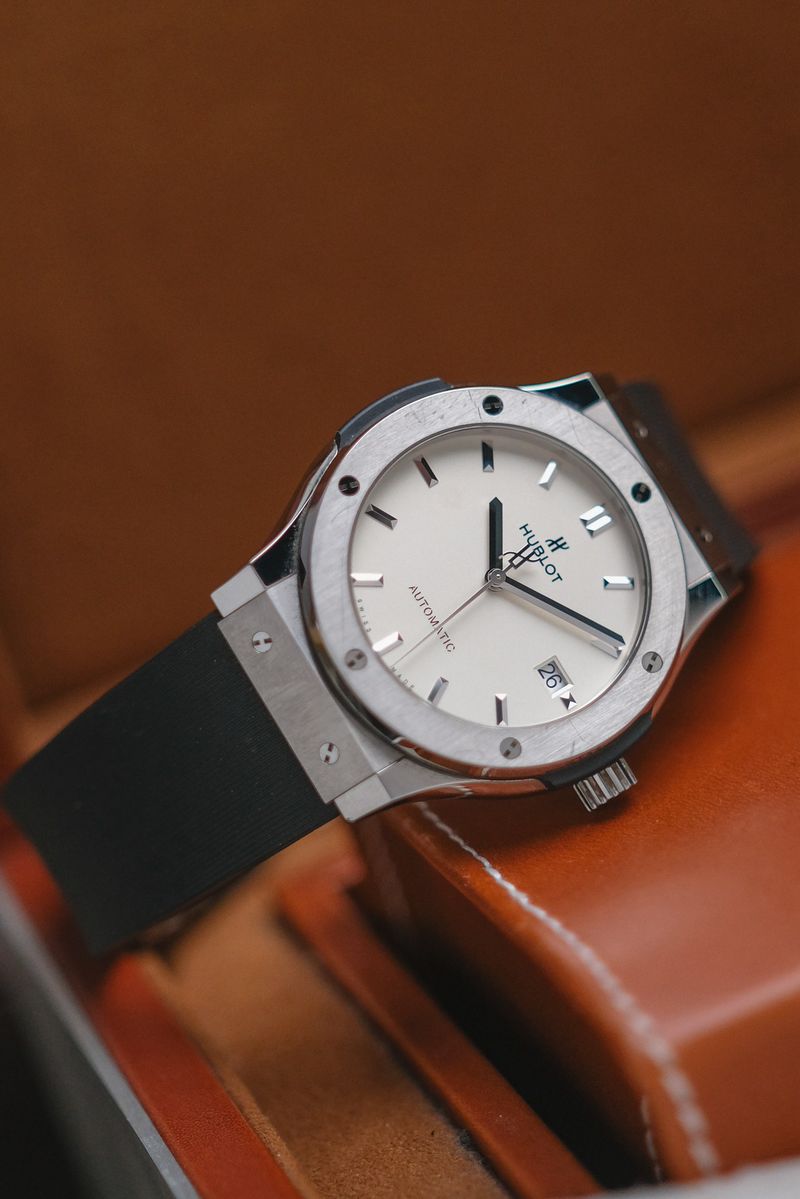 Hublot Classic Fusion Titanium White Opalin (1)