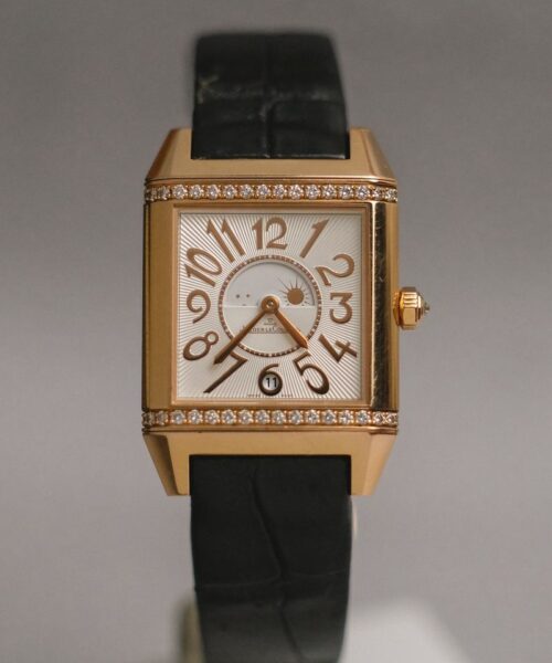 Jaeger LeCoultre Reverso Squadra Lady Duetto 18k Rose Gold Diamond
