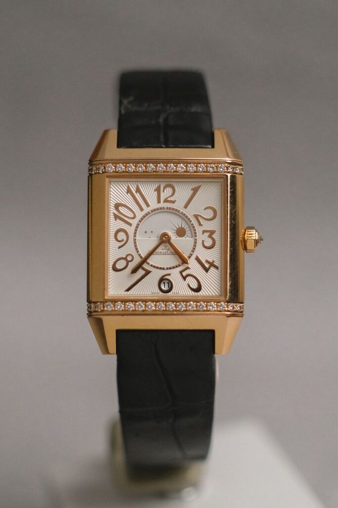 ขายนาฬิกา Jaeger LeCoultre Reverso Squadra Lady Duetto 18k Rose Gold Diamond