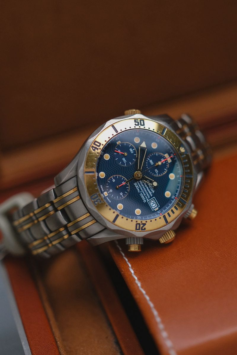OMEGA SEAMASTER Chrono Titanium Gold Vintage REF TB 378 (1)