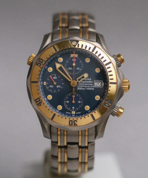 OMEGA SEAMASTER Chrono Titanium Gold Vintage REF TB 378.0504