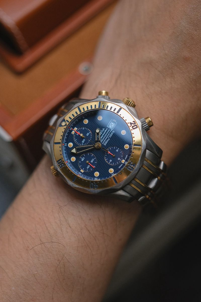 OMEGA SEAMASTER Chrono Titanium Gold Vintage REF TB 378 (4)