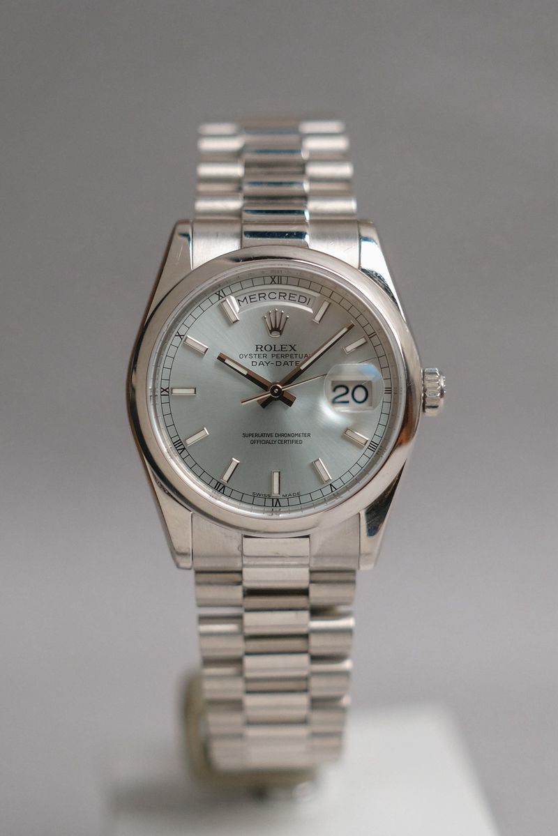 Rolex Day Date Platinum French Date Platinum 118206 (3)
