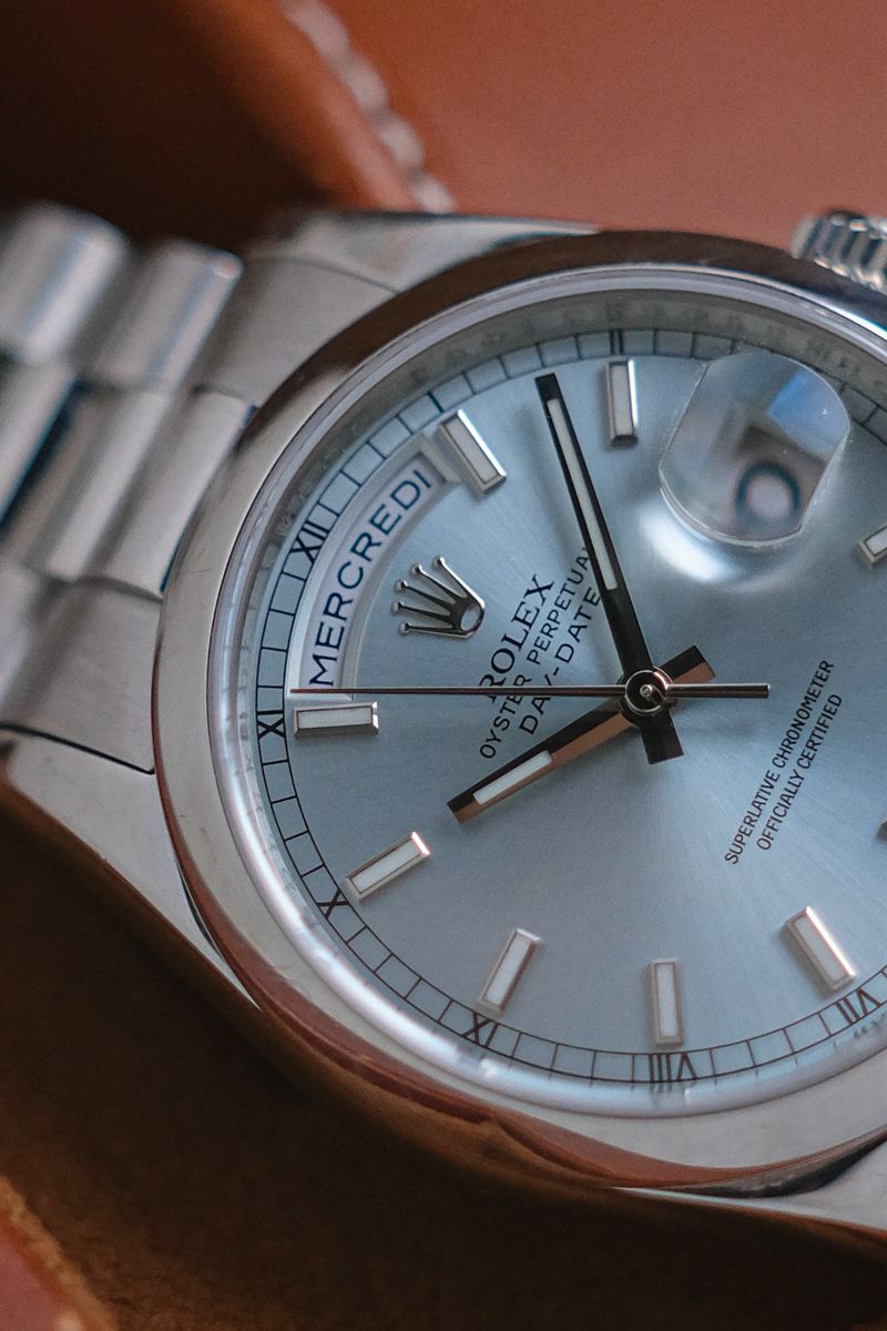 Rolex Day Date Platinum French Date Platinum 118206 (5)