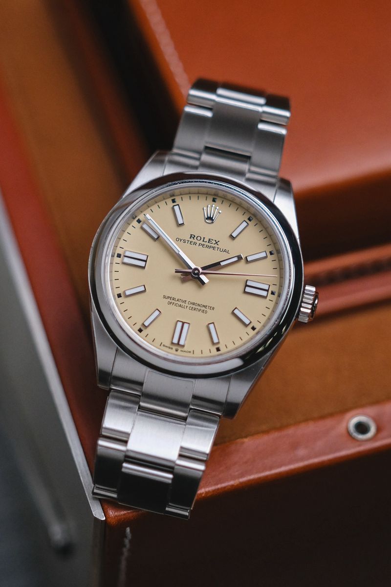 Rolex Oyster Perpetual 41 Beige Dial Ref 134300 (1)