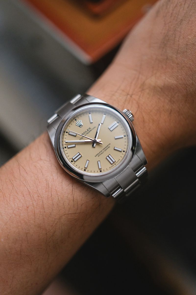 Rolex Oyster Perpetual 41 Beige Dial Ref 134300 (4)