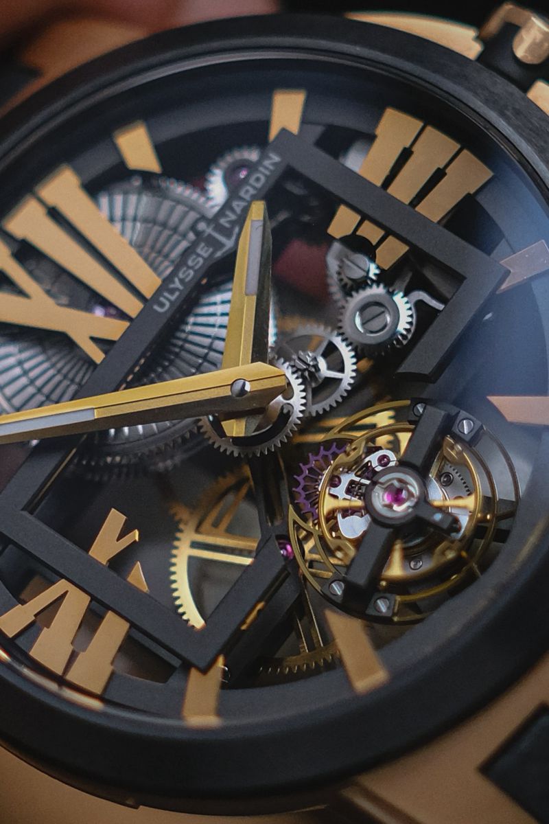 ขายนาฬิกา ULYSSE NARDIN EXECUTIVE SKELETON TOURBILLON 18K Rose Gold