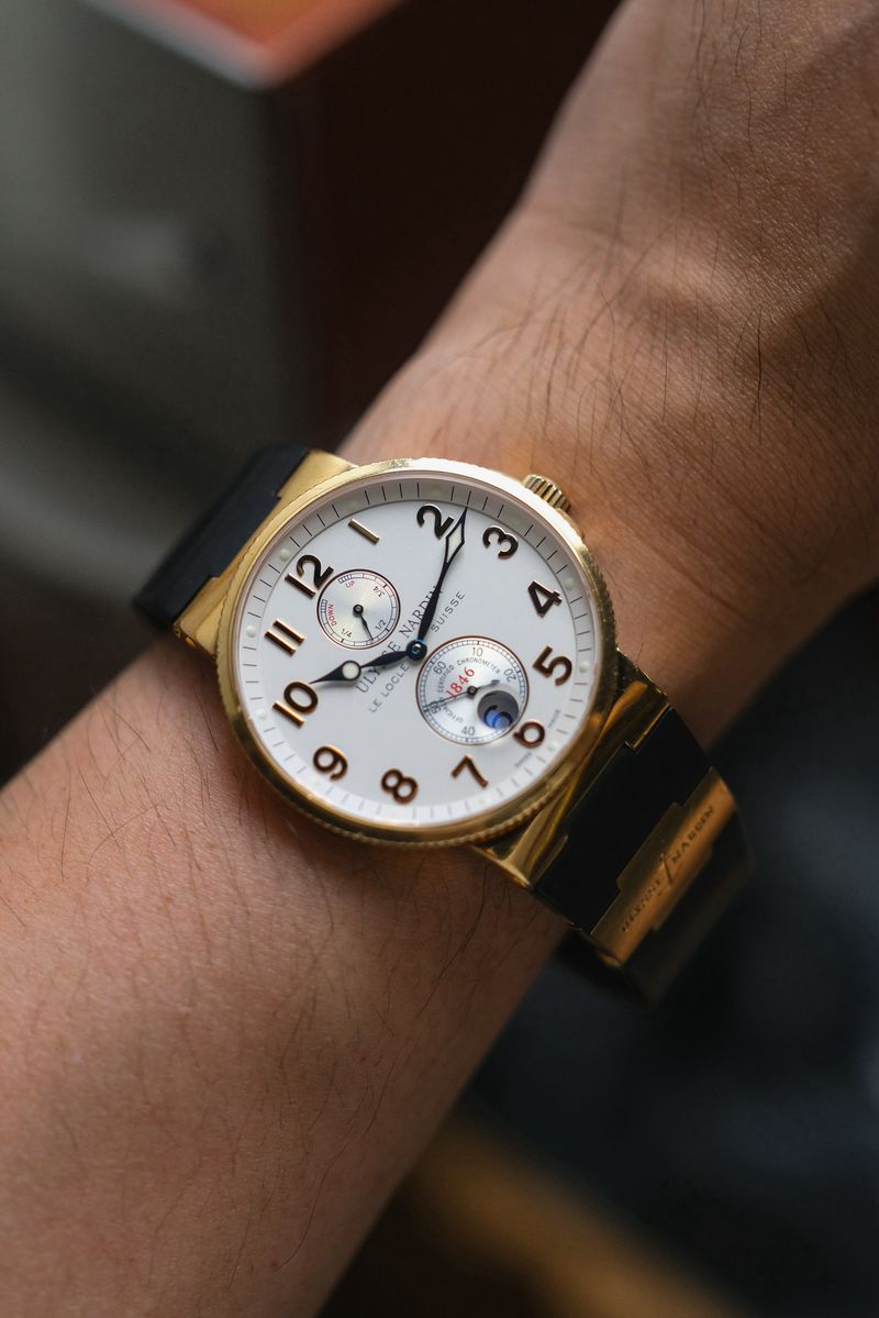 นาฬิกา Ulyss Nardin Maxi Marine 1846 18K Gold