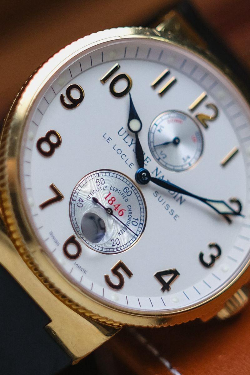 นาฬิกามือสอง Ulyss Nardin Maxi Marine 1846 18K Gold