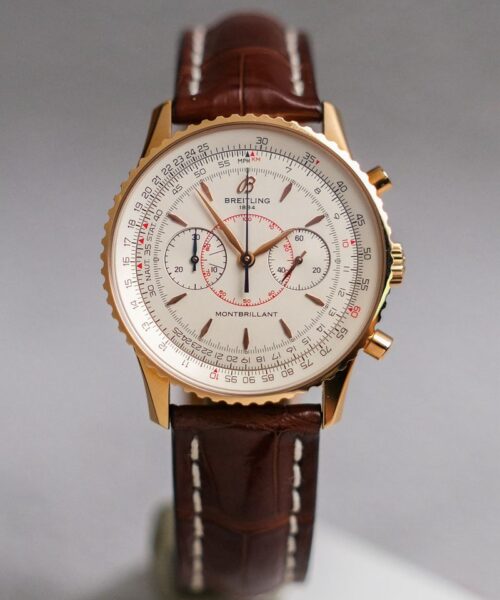 ร้านนาฬิกา Breitling Montbrillant 40s Chronograph 18K Rose Gold Limited 100