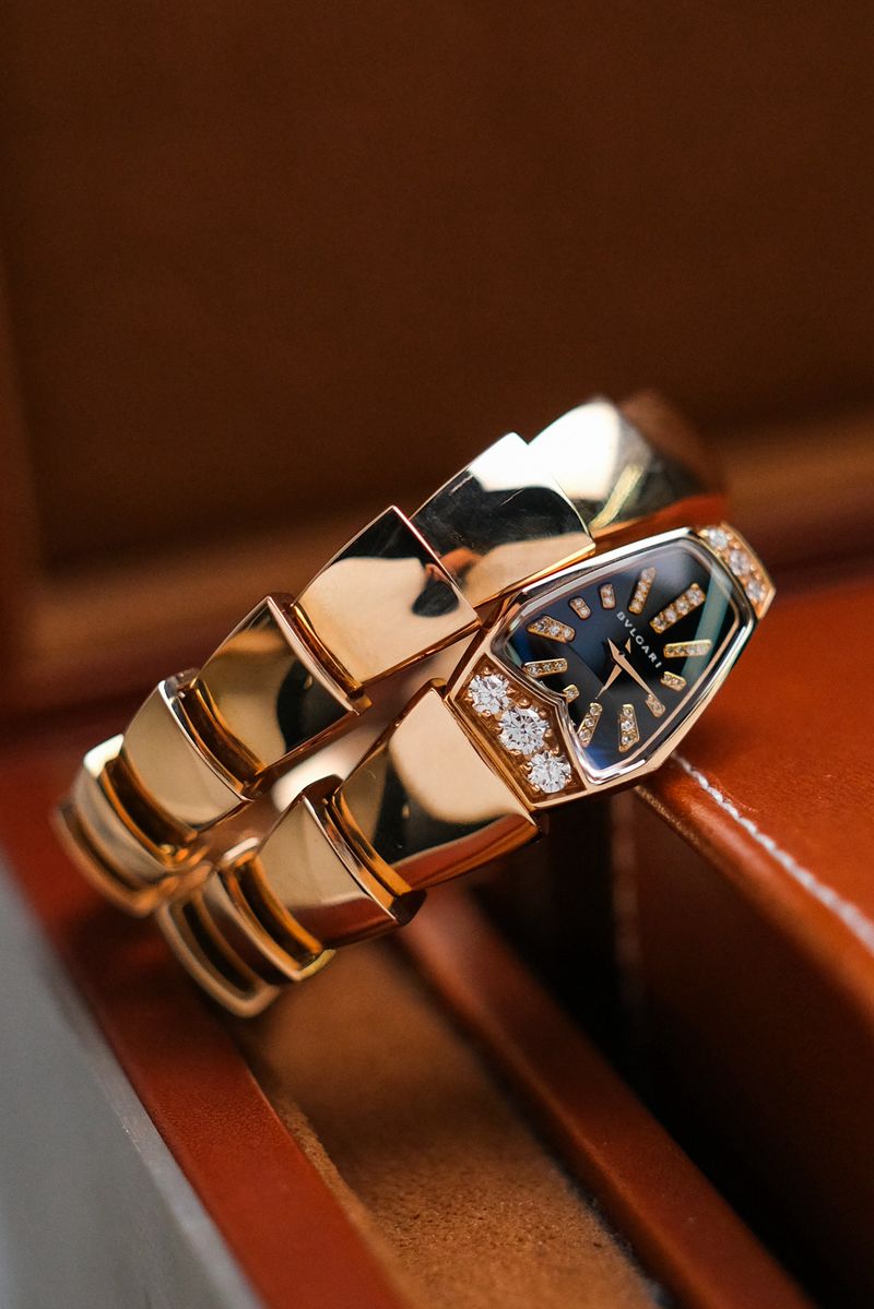 Bvlgari Serpenti Full 18K Rose Gold Diamond SP P 26 G (1)