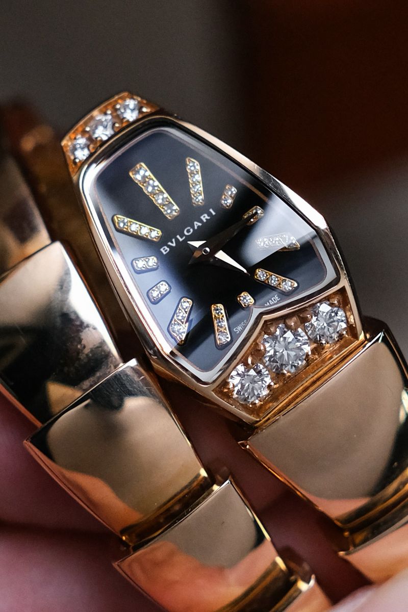 Bvlgari Serpenti Full 18K Rose Gold Diamond SP P 26 G (2)