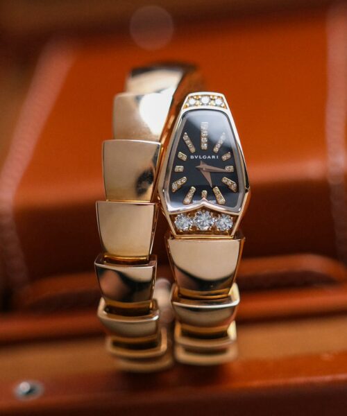 Bvlgari Serpenti Full 18K Rose Gold Diamond SP P 26 G