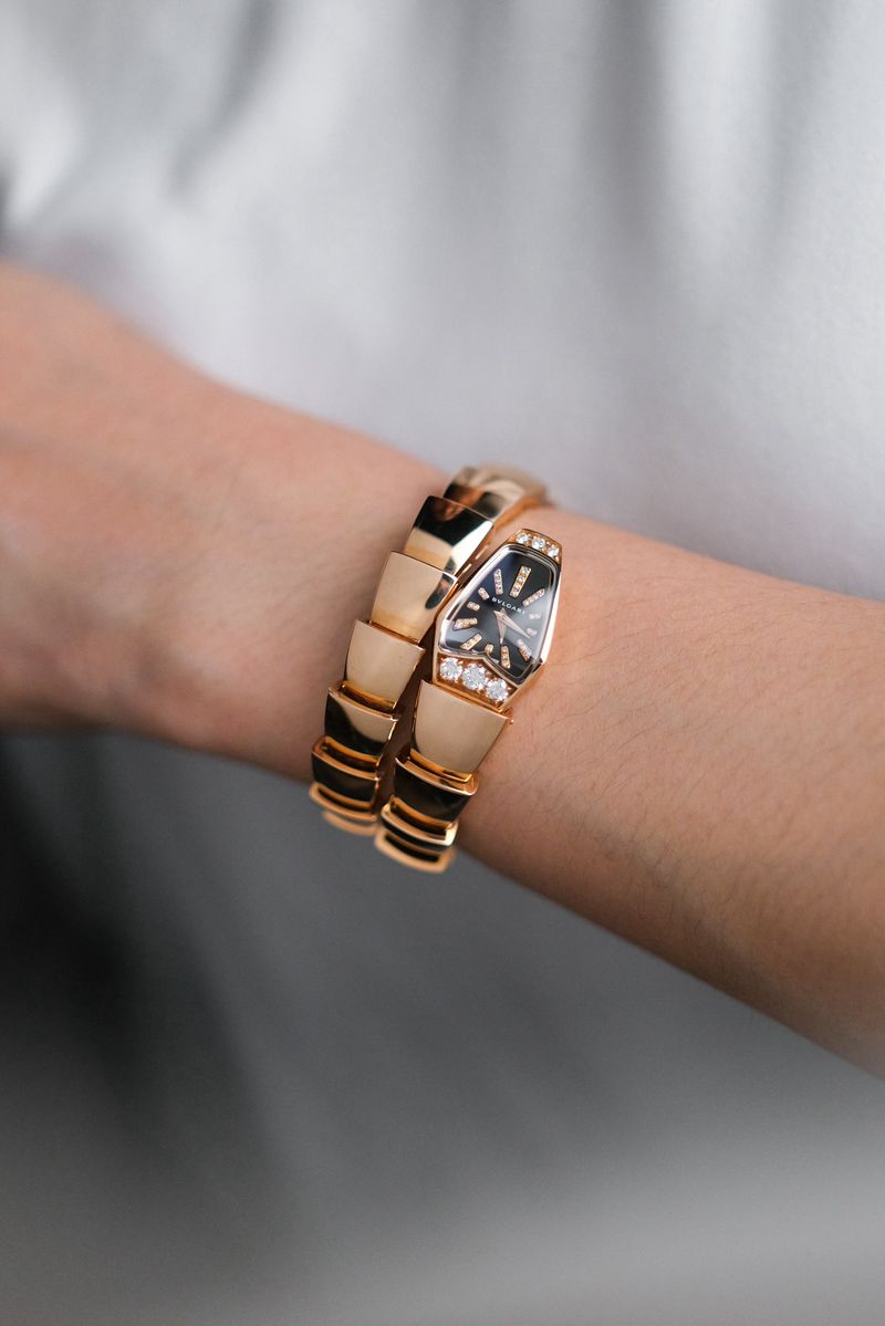 Bvlgari Serpenti Full 18K Rose Gold Diamond SP P 26 G (5)