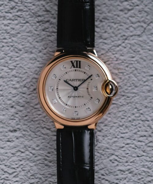 นาฬิกา Cartier Ballon Bleu 18K Rose Gold Diamond